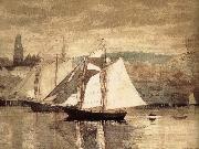 Winslow Homer Glastre Bay Yacht Germany oil painting artist